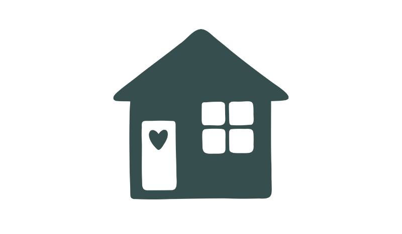 illustration-of-a-house-with-love-heart-on-the-door